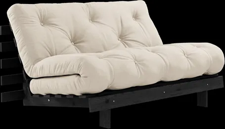 Karup Design Roots Sovesofa M. Madras 140x200 747 Beige/Sort Fyrretræ